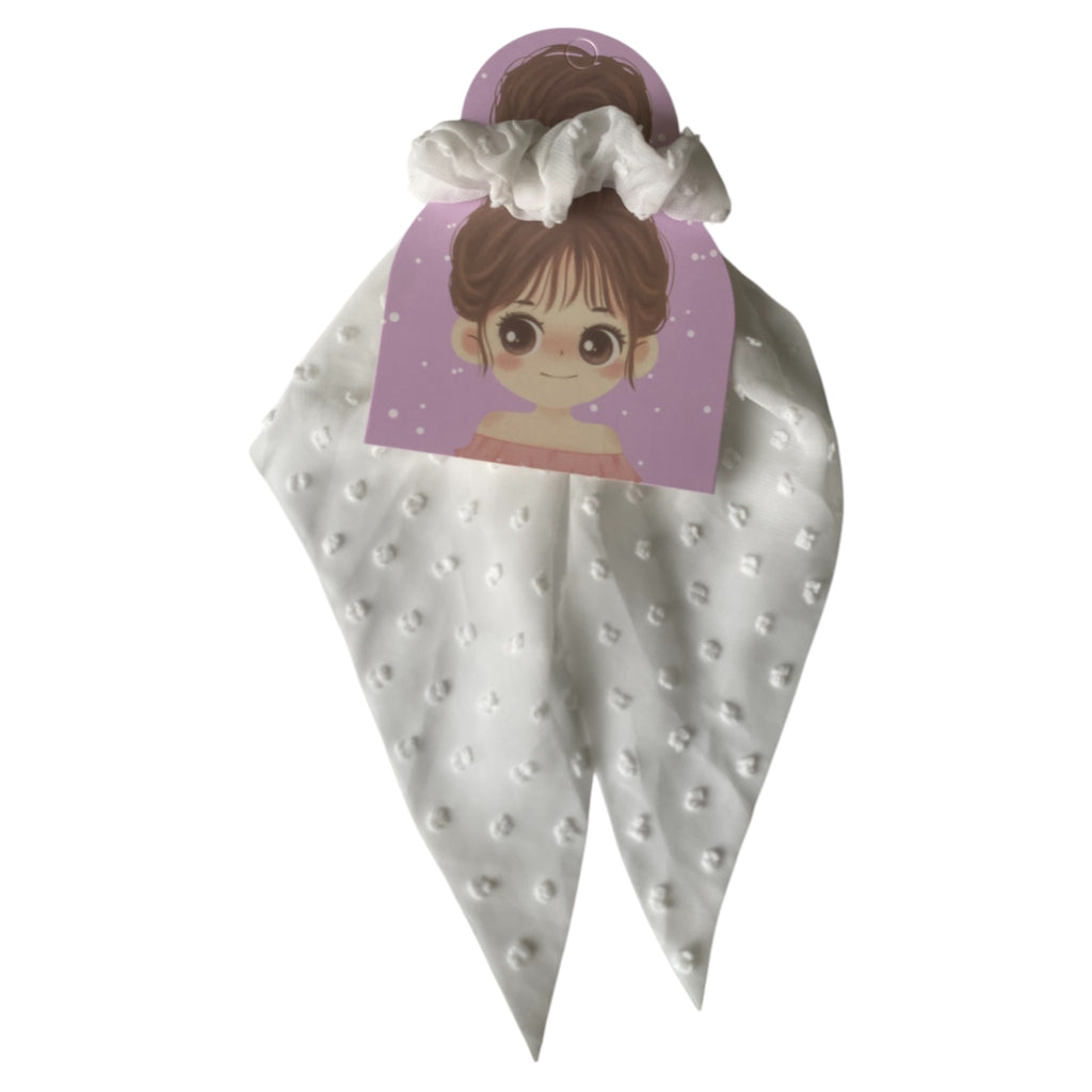 #Foulchie Blanc | ÉLÉGANCE INTEMPORELLE# - #UNIQUE SCRUNCHEE#