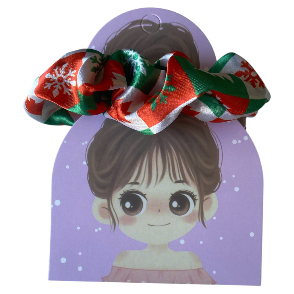 Chouchou en Satin | FLOCON DE NEIGE