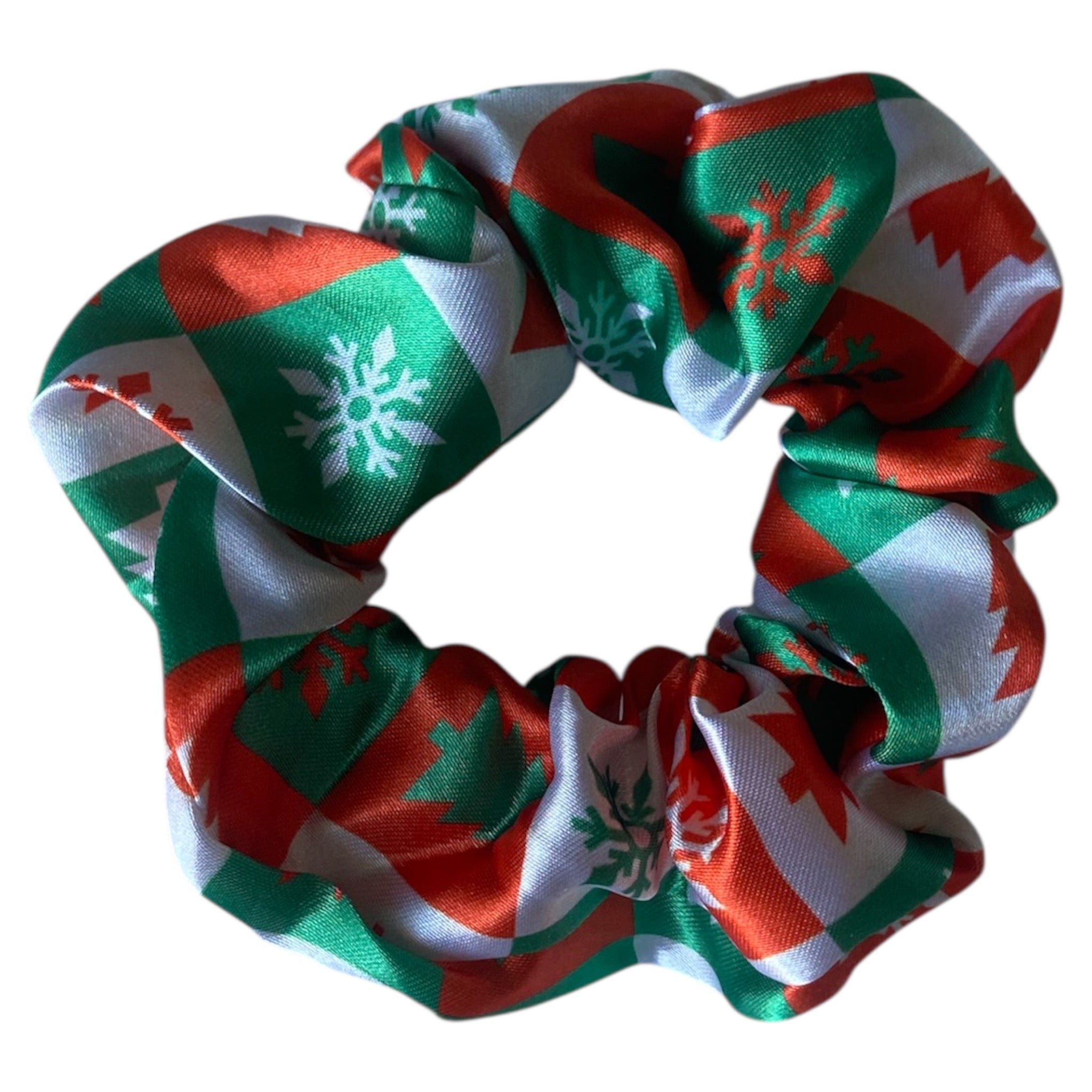 Chouchou en Satin | FLOCON DE NEIGE