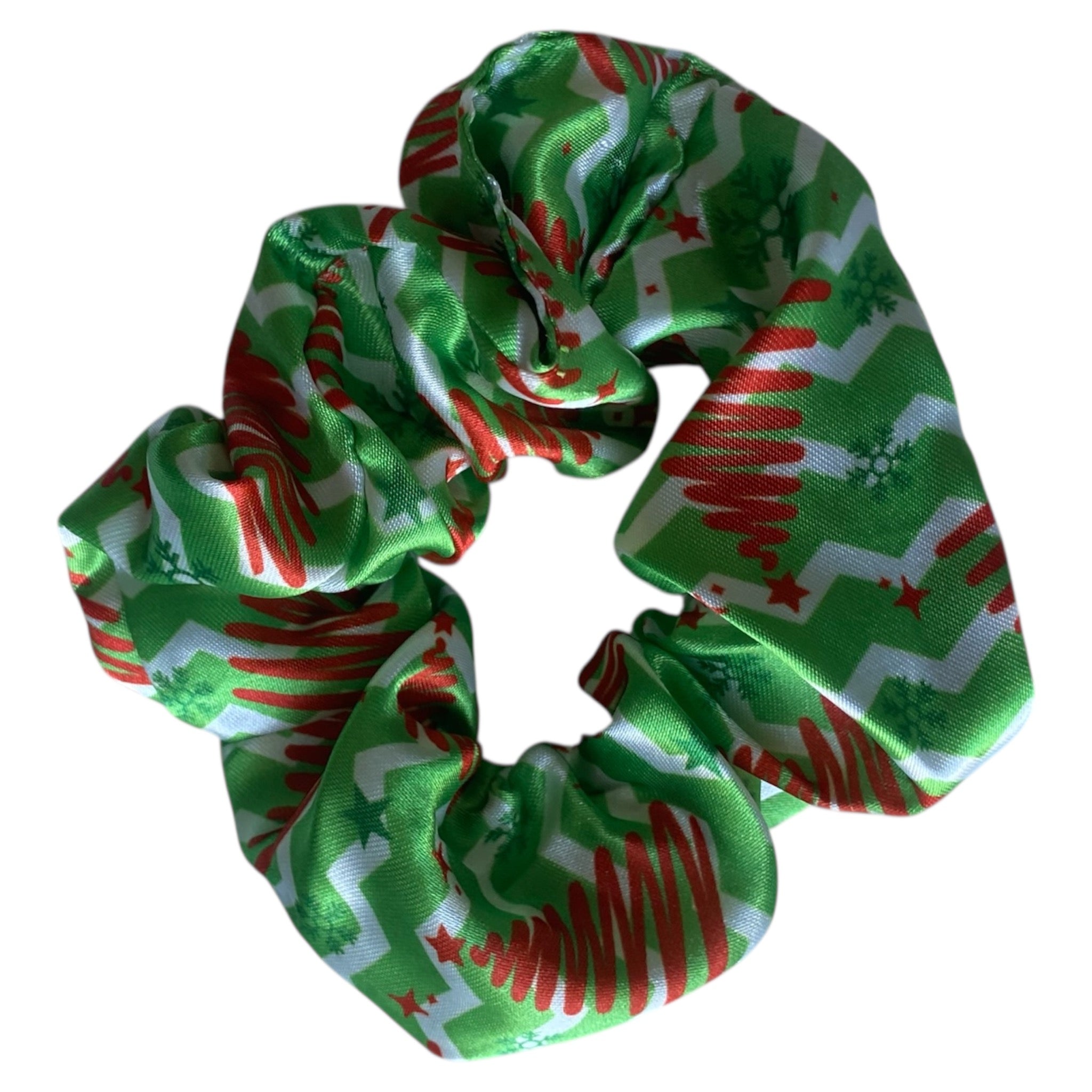 Chouchou en Satin Vert | SAPIN